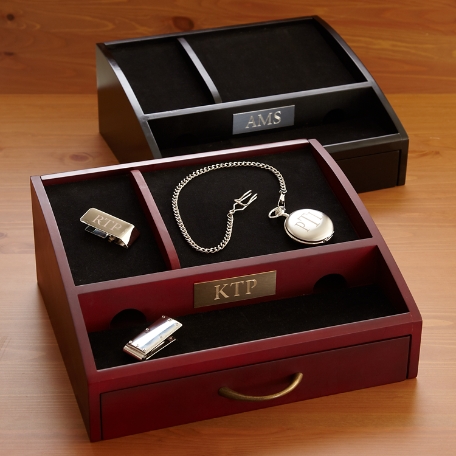 Personalized Wood Valet