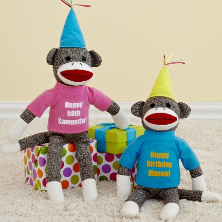 Birthday Sock Monkey