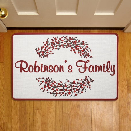 Holiday Berry Doormat