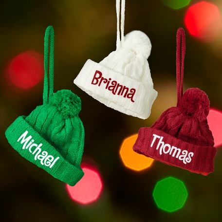 Cable Knit Hat Ornament