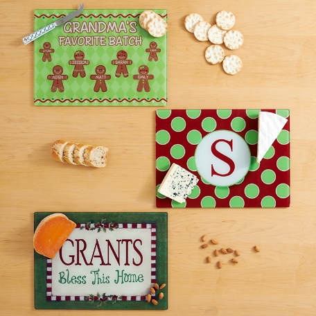 Christmas Glass Cutting Board