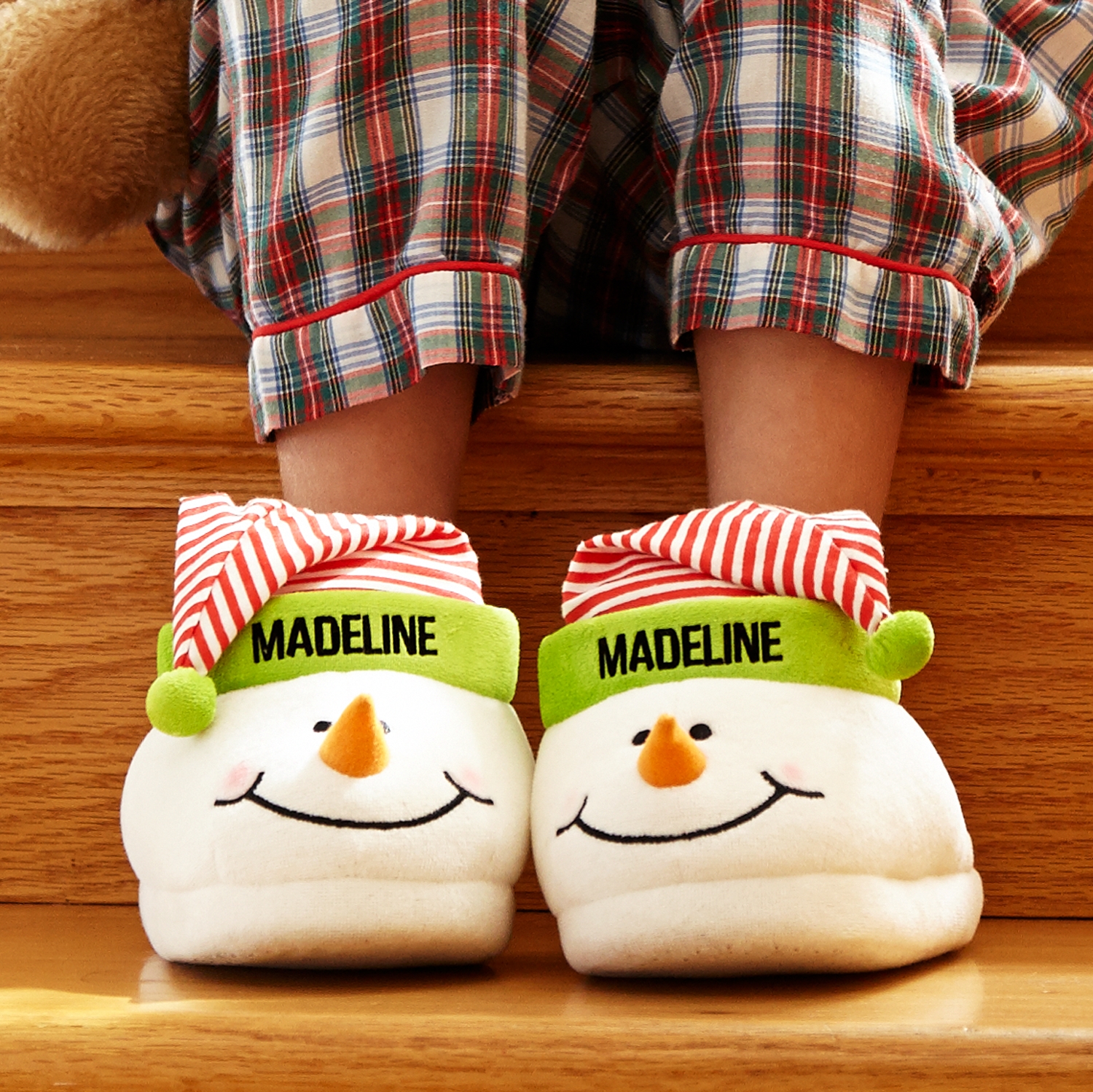 Snowman slippers sales