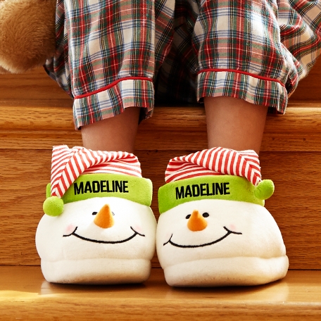 Children's Snowman Slippers
