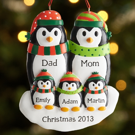 Penguin Family Ornament
