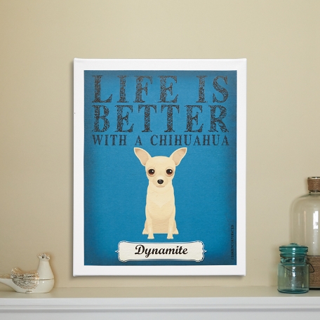 Life Is Always Better Dog Breed Art