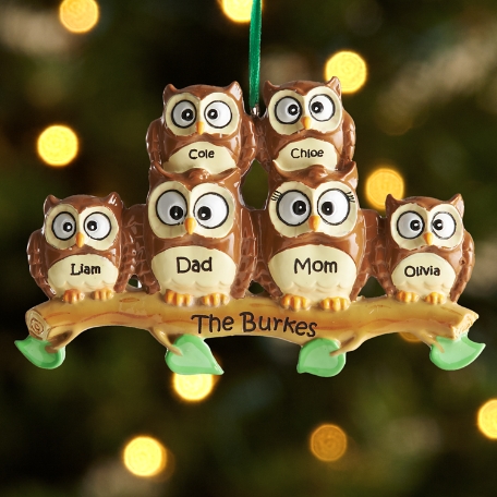 Owl Family Ornament