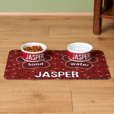 MEOW! Cat Bowls and Placemats