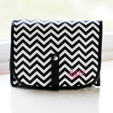 Chevron Hanging Cosmetic Bag