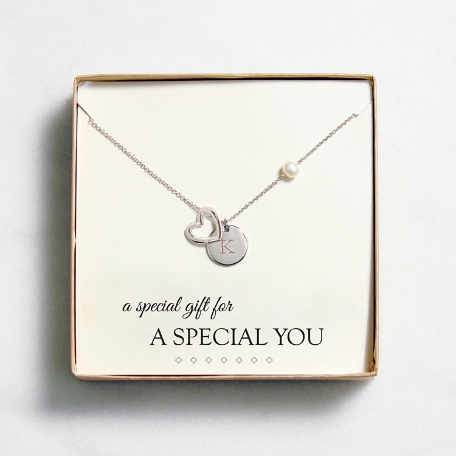 Open Heart Charm Necklace