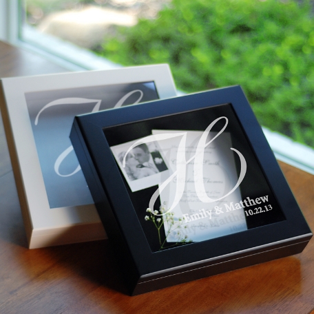 Wedding Wishes Keepsake Shadow Box Set