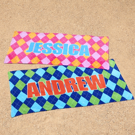 Argyle Beach Towel