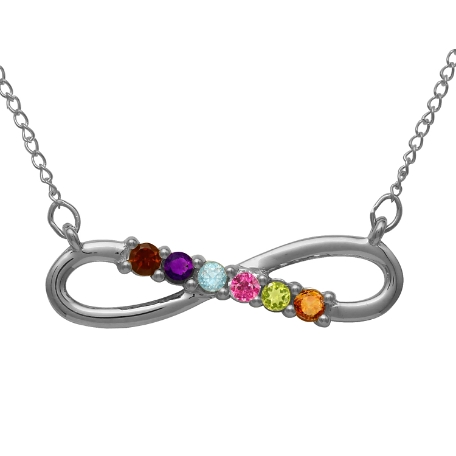 Infinity Birthstone Necklace