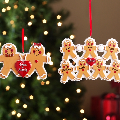 Loving Family Gingerbread Ornament