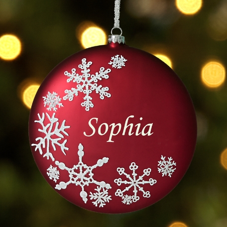 Snowflake Birthstone Ornament