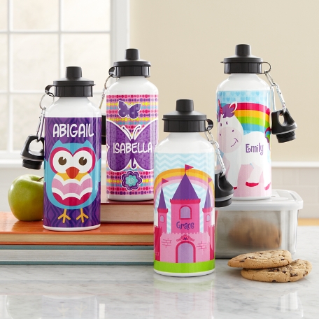 Fun Graphic Water Bottle - Girl