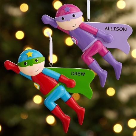 Flying Superhero Ornament