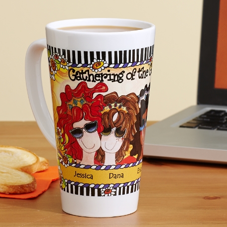 Gathering of the Goddesses Latte Mug by Suzy Toronto