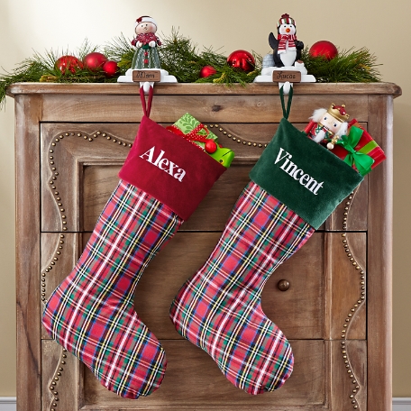 Classic Plaid Christmas Stocking