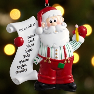 Who’s on the Nice List? Ornament