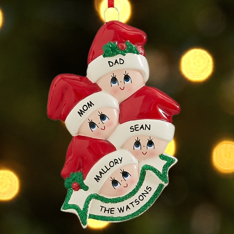 Santa Hats Family Ornament