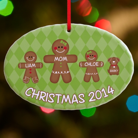 So Sweet Gingerbread Family Ornament