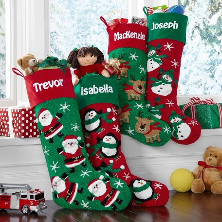 Jumbo Rug-Stitch Character Stocking