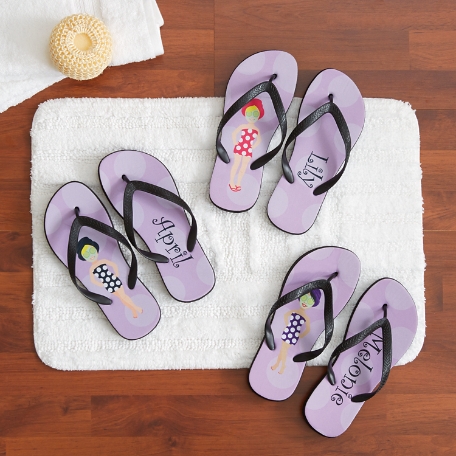 Spa Day Icon Flip Flops