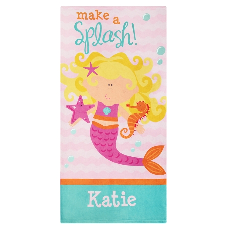 Big Splash Beach Towel-Standard- Mermaid
