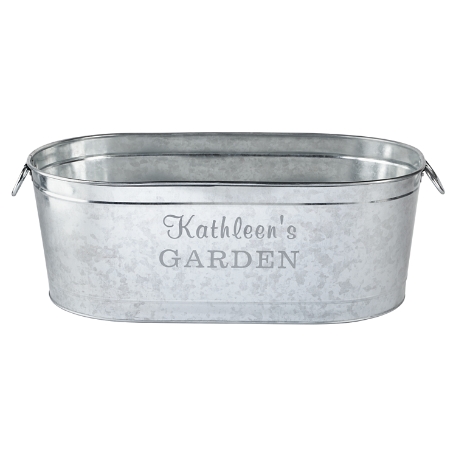 Galvanized Planter Tub