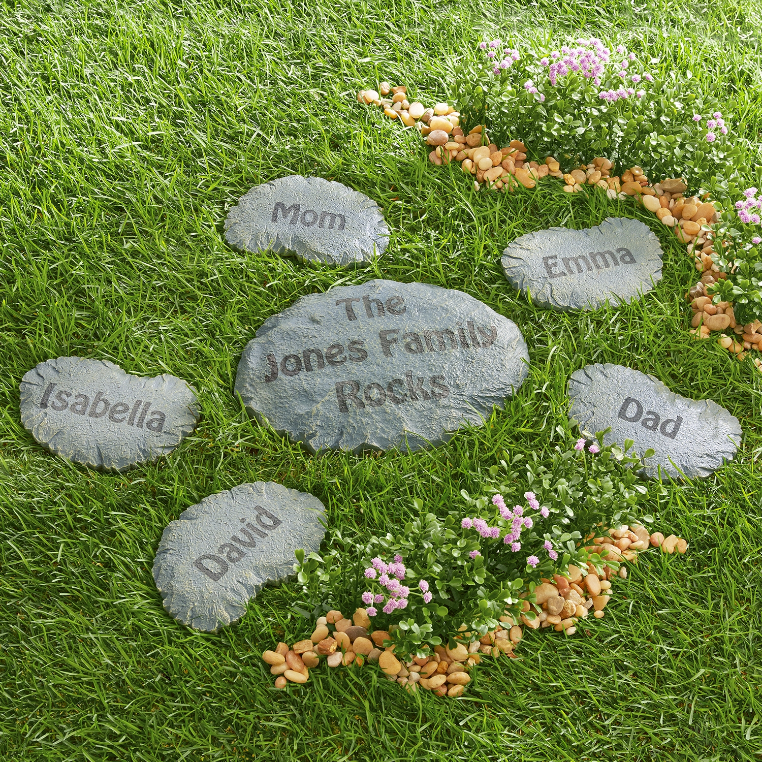 Our Family Rocks Stepping Stones Personal Creations