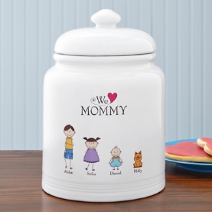 Sweeties Personalized Cookie Jar Small, treat jar, jar for cookies, gifts  for grandpa, gifts for grandma, kitchen decor -gfyU1875615N