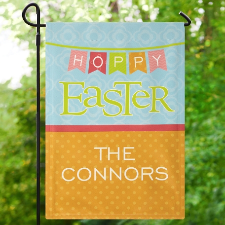 Hoppy Easter Garden Flag