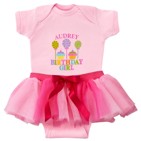 Candyland Birthday Girl Bodysuit & Tutu