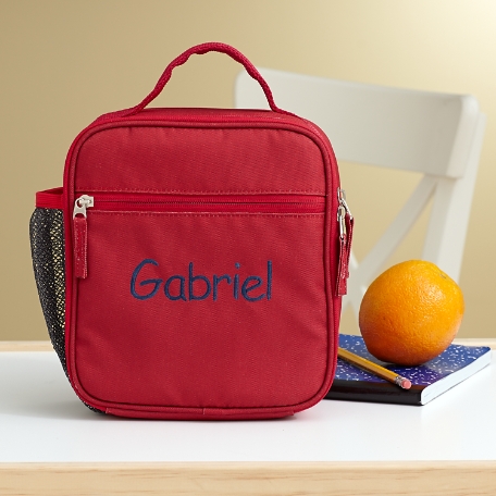 Solid Embroidered Lunchbox - Boys