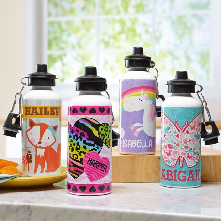 Girls Fun Graphic Waterbottles
