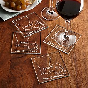 Home State Glass Coasters