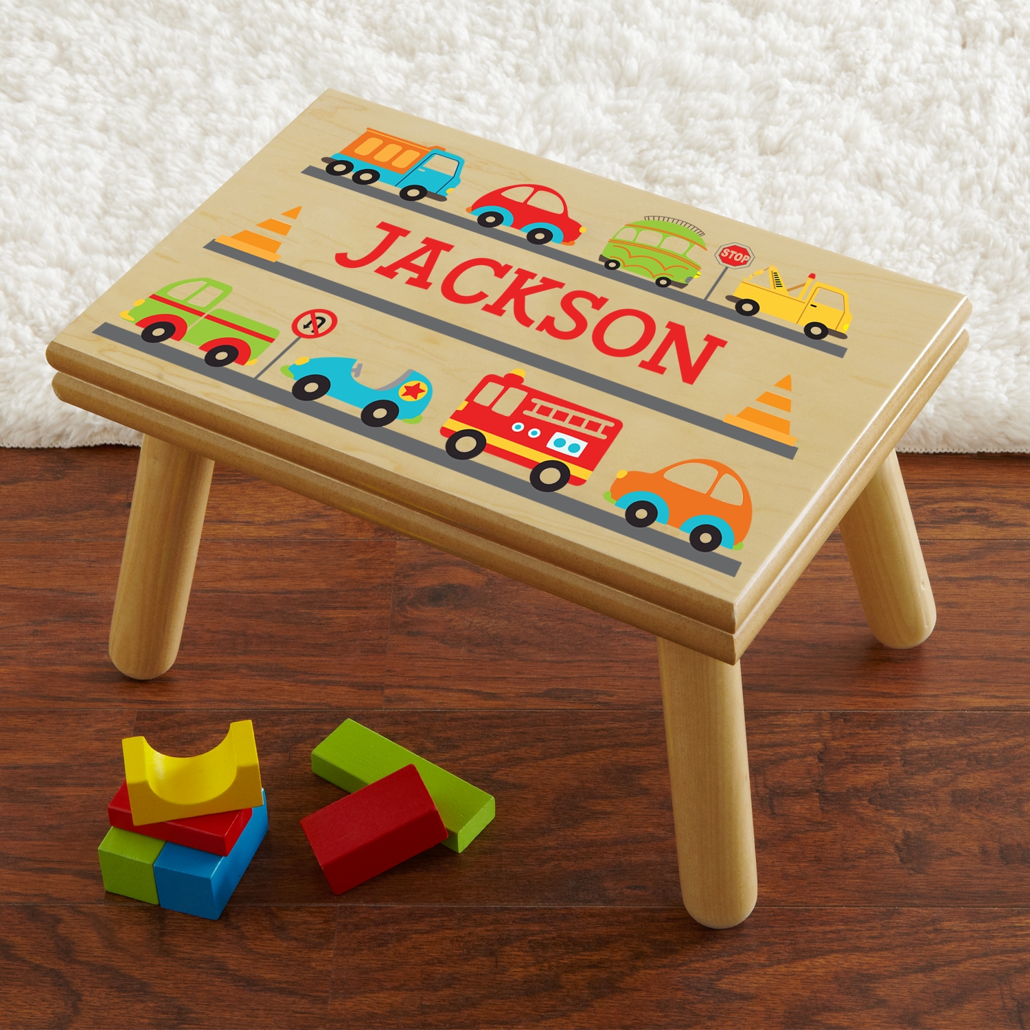 personalized child puzzle step stool