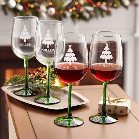 Holiday Cheer Wine Glass Set