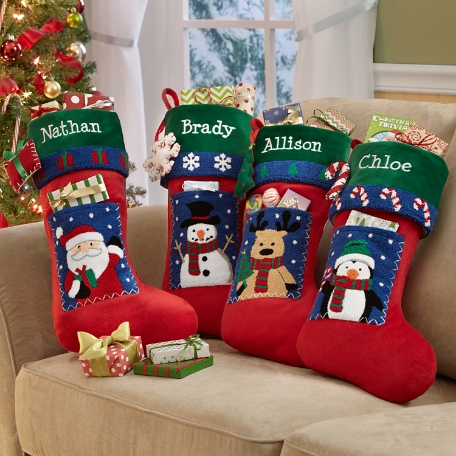 Christmas Window Character Stocking