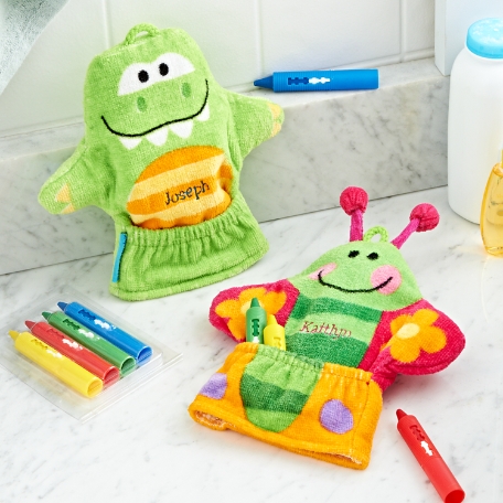 Stephen Joseph® Scrub & Scribble Bath Mitt Set