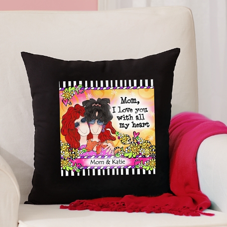 Wonderful, Wacky Women Relationship Throw Pillow