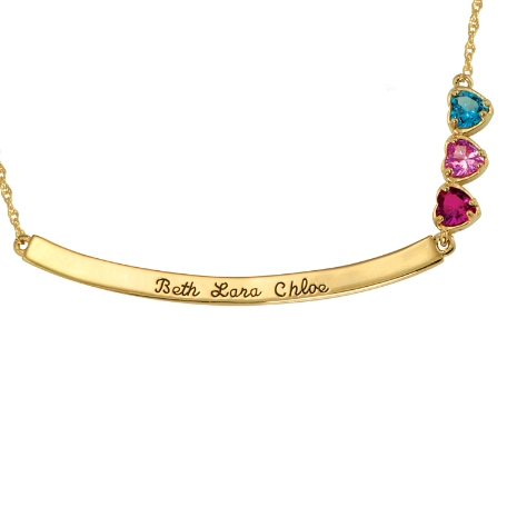 Love’s Embrace Birthstone Necklace