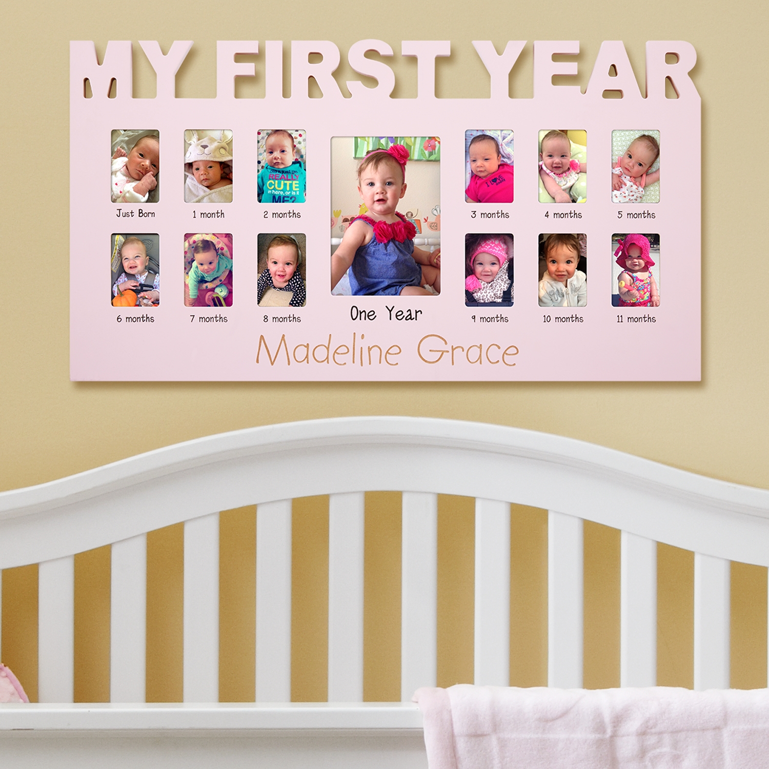 Baby's First Year Personalized Photo Frame