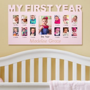 Baby's First Year Personalized Photo Frame