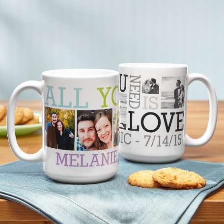 Love Photo Collage Mug