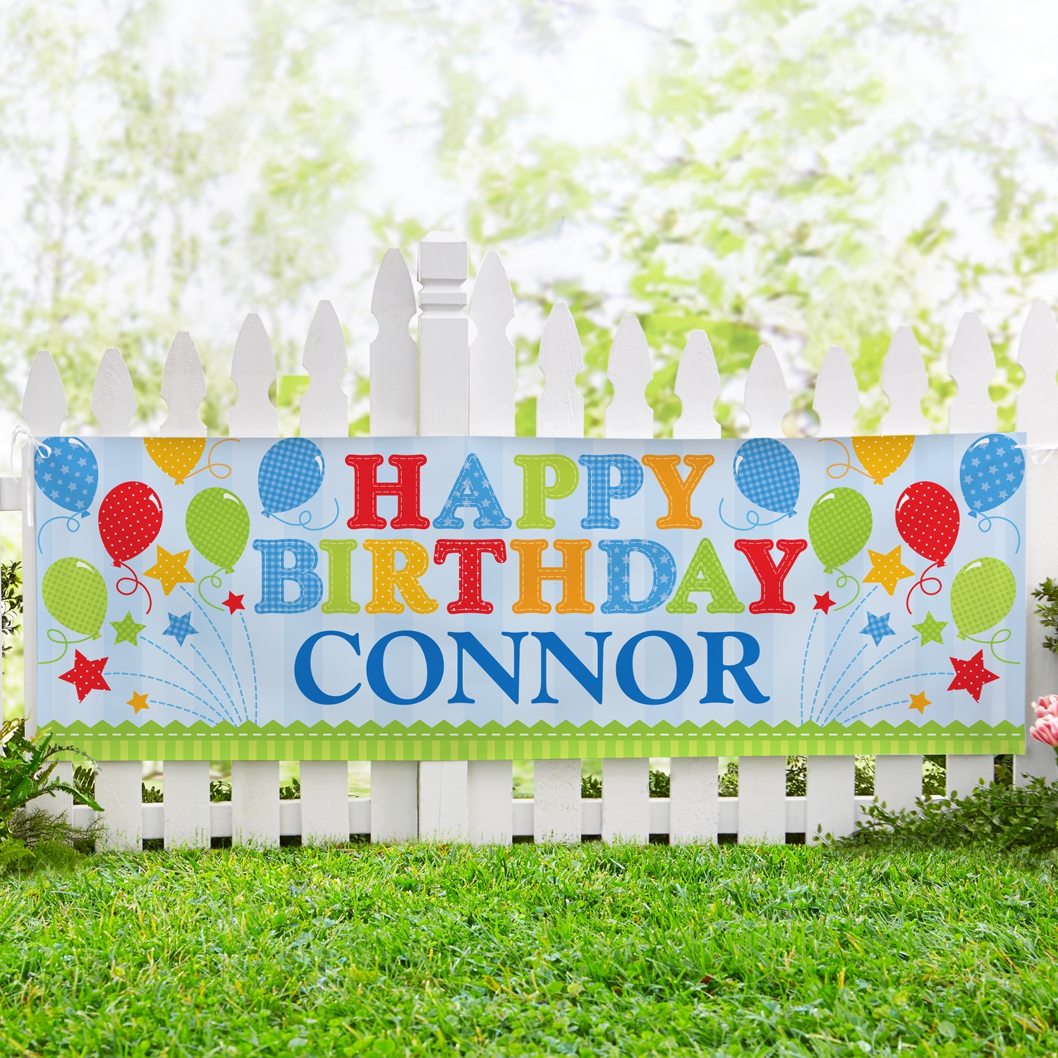 Fireworks Birthday Banner