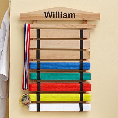 Martial Arts Personalized Belt Display