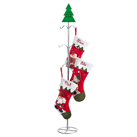 Metal Stocking Holder Tree Design Personal Creations