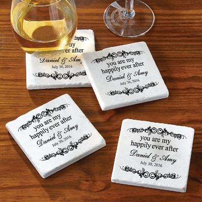 personalized beverage coasters