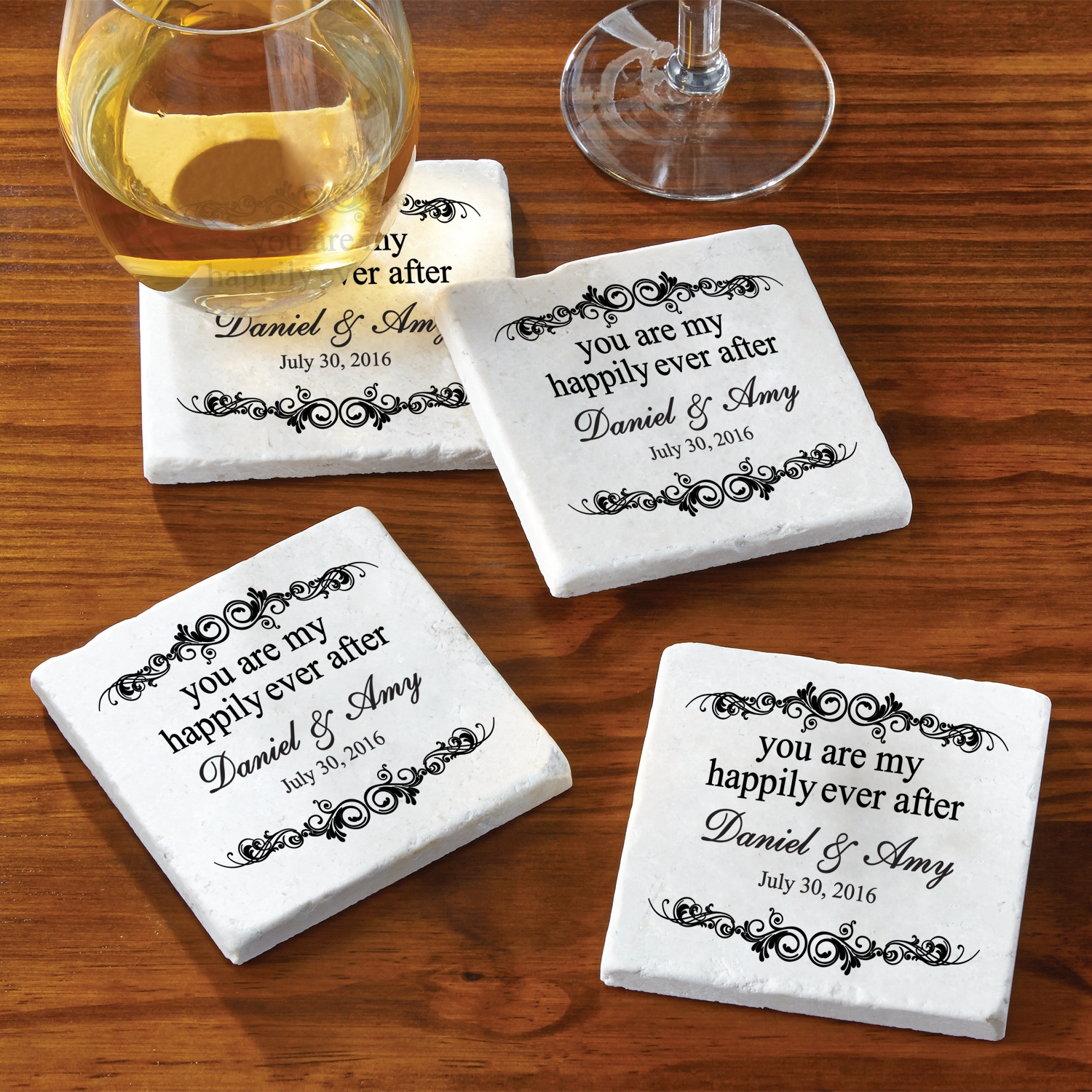 initial coasters for drinks